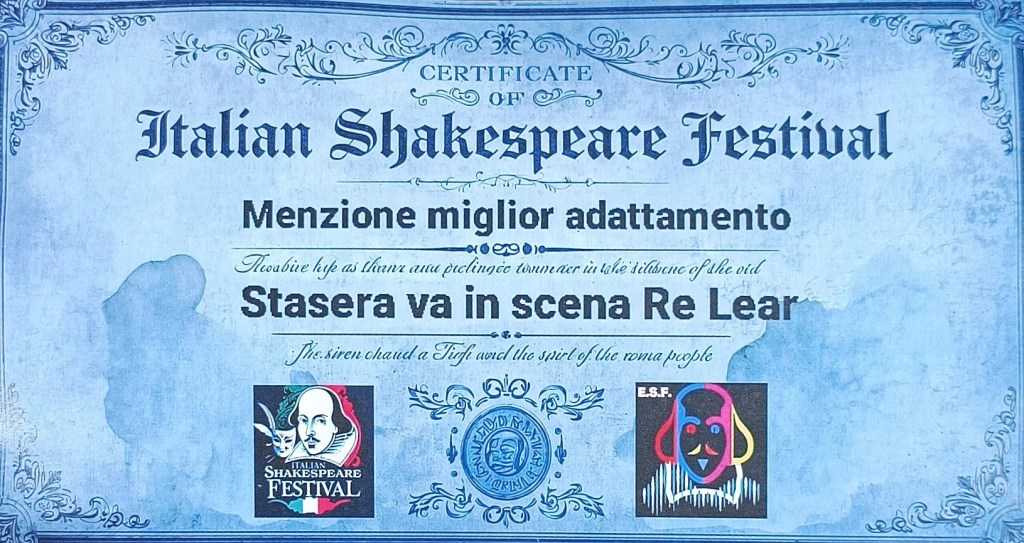 Italian Shakespeare Festival&nbsp;2026